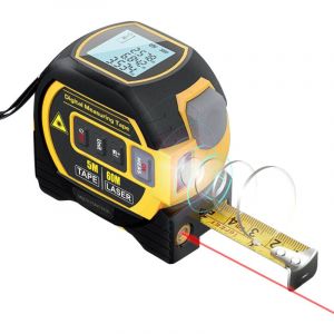 Tonysa - Mesure de Ruban Laser T&eacute;l&eacute;m&egrave;tre Laser 60 m 3 in1 5m M&egrave;tre de Bande R&egrave;gle Affichage lcd avec R&eacute;tro&eacute;clairage M&egrave;tre de Distance Dispositif de