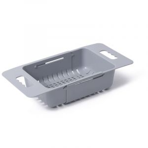 Panier de passoire extensible de cuisine de passoire pliable, passoire réglable de fruits et de légumes au-dessus de l'évier pour la cuisine, lot de