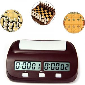 Dpzo - Horloge d'échecs Pendule d'Échecs Chess Clock chronomètre Professionnel d'échecs, Affichage de Précision Numérique de Haute Définition