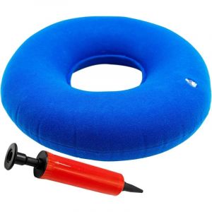 Coussin d'Assise Gonflable en Anneau,Oreiller D'hémorroïde Médical Confortables,Ergonomique Coussin de Siège Gonflable Rond avec Gonfleur Oreiller en