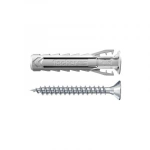 Fischer - Cheville Nylon Sx Plus 6x50 Avec Vis Blister X10