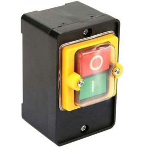 Interrupteur marche/arr&ecirc;t moteur &agrave; bouton-poussoir, AC220V/380V, 10A, interrupteur marche/arr&ecirc;t &eacute;tanche &agrave; deux boutons et support de bo&icirc;te de