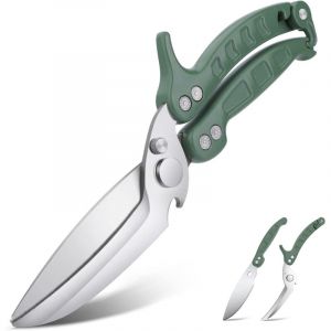 Ciseaux &agrave; Volaille D&eacute;tachables, Ciseaux de Cuisine &agrave; Dents de Requin, Ciseaux Cuisine Professionnel Multifonctions