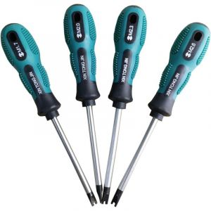 Set de tournevis en U en 4 pi&egrave;ces, type U, tournevis magn&eacute;tique CRV de 75 mm, outils manuels multifonctionnels U1.7, U2.0, U2.3, U2.6