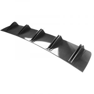 Ej.life - Diffuseur d'aileron de Requin, Aileron de Requin Arrière Universel de Châssis de Pare-Chocs Arrière de Voiture de Style de Fibre de Carbone