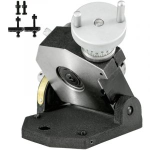 Mophorn - Table rotative 4 pouces, 100 mm horizontale et verticale, table rotative de précision à 4 fentes pour fraiseuse MT-2, 360 degrés pour le