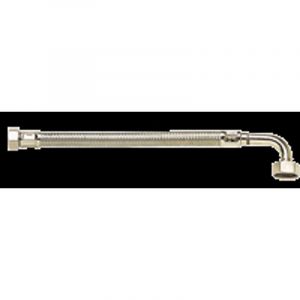 Flexible Tress&eacute; Inox Coud&eacute; s&eacute;rie PLUS - Sanitaire - &Oslash;13mm avec joint - Femelle/Femelle 20x27 - 2000mm