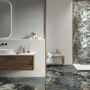 Plinthes pour Carrelage gr&egrave;s c&eacute;rame effet marbre DEEP MOUNTAIN - Gris Fonc&eacute;, Anthracite - Plinthe 60x7,5 cm bo&icirc;te de 6 ml - Gris Fonc&eacute;, Anthracite