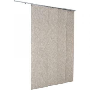 Mophorn Store &agrave; panneaux verticaux sur rail extensible 116-218 cm de large, panneaux japonais ajustables jusqu'&agrave; 243 cm de haut, id&eacute;al pour portes