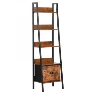 FurnitureR &Eacute;tag&egrave;re &agrave; &eacute;chelle, &eacute;tag&egrave;re mince, biblioth&egrave;que pour bureau &agrave; domicile, salon, chambre &agrave; coucher, cuisine, biblioth&egrave;que en bois avec