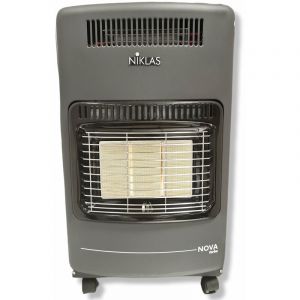R&eacute;facteur &agrave; gaz infrarouge hybride avec thermoverator &eacute;lectrique 4200W + 1600W Nova Turbo Niklas