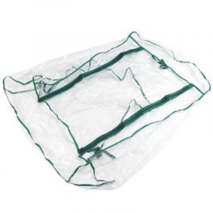 Mini Serre de Croissance Jardin Portable 2 &eacute;tages Couvercle PVC Abri Protection Chaud &agrave; Plantes Fleur graines en Plein air 69 49 92cm (Hors Support