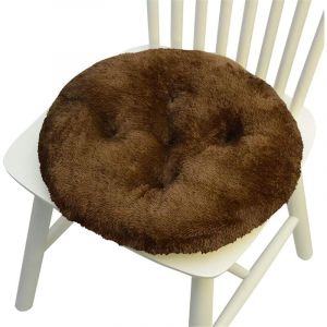 CCYKXA Coussin de Chaise Peluche, Coussin de Chaise 40cm Ronde Lot de 1 2 4 6, Galette de Chaise/Coussins de Chaises Epais, Coussin pour Chaise de