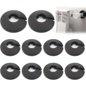 10 Pi&egrave;ce Rosaces Simples de Radiateur Rosace Radiateur Cache Tuyau Radiateur Colliers de Tuyau de Radiateur Couvercle de Trou Mural Sol pour Tuyau de