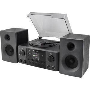 SOUNDMASTER MCD1950SW, Platine Vinyle, CD, Bluetooth, DAB+, MP3, 20 W, Noir