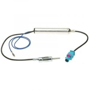 Adaptateur Antenne Fakra M DIN M Amplifie compatible avec BMW Audi Citroen Peugeot Seat Skoda VW Fiat Mercedes