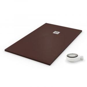 Receveur de douche 100X150 extra plat Chocolat Ral 8017