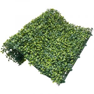 Panneau mural en gazon artificiel, 152 x 304 cm, haie de buis et de lierre pour plus d'intimit&eacute;, toile de fond v&eacute;g&eacute;tale int&eacute;rieure/ext&eacute;rieure pour la