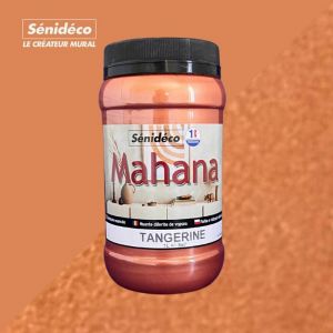Senideco - mahana – Peinture sablée effet métallisé 1L coloris Tangerine