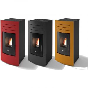 Po&ecirc;le &agrave; pellets Eva Calor Hydro 20 KW - - Rouge