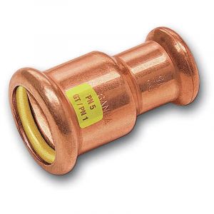 Sanha - Manchon r&eacute;duit en cuivre &agrave; sertir f/f Press Gas s&eacute;rie 10240-F 16x14