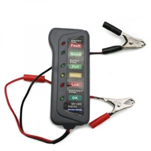 Mini testeur de batterie de voiture 12 V, testeur d'alternateur num&eacute;rique, 6 lumi&egrave;res LED, outil de diagnostic de voiture, testeur de batterie