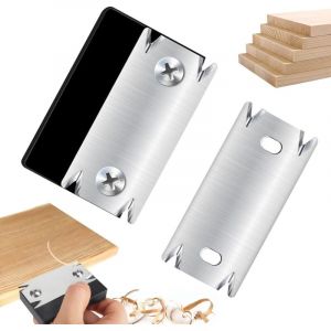 Coupe-Bordure pour le Bois avec 1 Lame Rechange, Portable Coupe-Bande de Chant Manuel, Lame de Coupe-Bordure pour le Travail du Bois, Antid&eacute;rapant