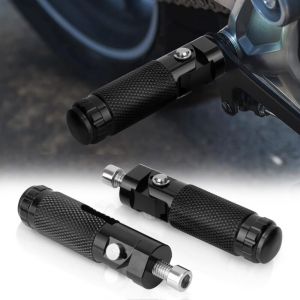 Cale Pied Moto Pliables Cale Pied Velo 90 Degré Universel 8mm Repose Pied Velo Cnc Aluminium (Paire, Noir)