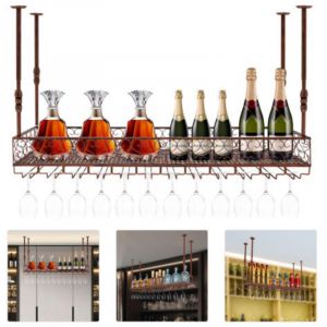 Casiers à vin Casiers suspendus 120 cm Casiers suspendus Porte-bouteilles Casiers à bouteilles Plafond
