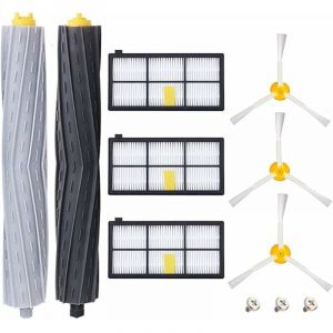 Pi&egrave;ces accessoires pour iRobot Roomba 800 805 860 861 865 866 870 871 876 880 885 886 890 895 896 900 960 966 980, Rempla&ccedil;ant Filtres et Brosses Kit