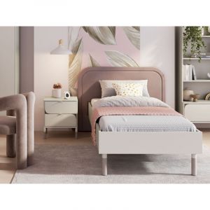 BOBOCHIC - Ensemble BOREO lit enfant avec chevet 2 tiroirs