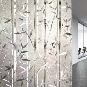 Film Intimit&eacute; pour Vitrage Statique D&eacute;coratif Film Adh&eacute;sif Fen&ecirc;tre Vitrage Autocollant 60 cm &times; 200 cm Motif Bambou