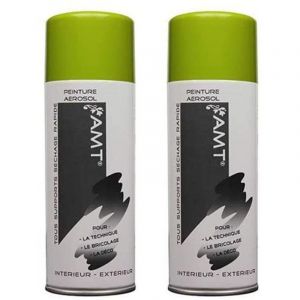Bombe de peinture - AMT - Lot de 2 - Vert anis - 330ml - Acrylique