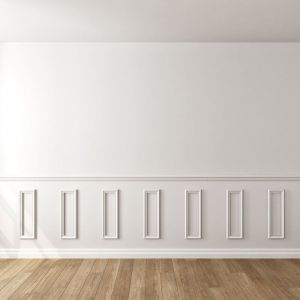 Kit moulure décor 5 - 180 à 300cm - Moulure murale bois 100%FSC pour soubassement