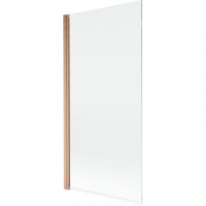 Mexen - Paroi de baignoire 1 volet Mist 90 x 150 cm, transparent, cuivre brossé - 8A9-090-001-65-00
