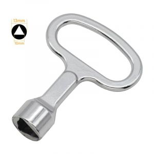 Csparkv - Triangle Poubelle Clé Poubelle Jaune Triangulaire Clef Triangle à Douille en Métal pour Compteur Gaz Ascenseurs Armoire Electriques Coffret