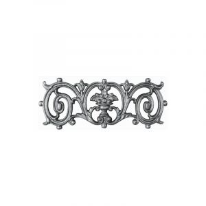 Frise en fonte pour appui de fenêtre ou garde-corps - Hauteur 140mm largeur 350mm - Double face - à souder Deco Fer Forge