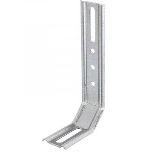 Alberts - 866258 Équerre réglable 3 pans, deux angles de 45°, emboutie, avec trou oblong, galvanisée Sendzimir, 50 x 30 x 120 mm, Set de 25 pièces