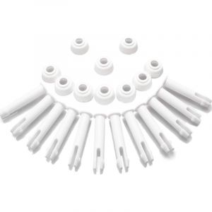 Debuns - 12 goupilles en Plastique de Piscine et 12 Joints , pour piscines métallique Rond 13'-24 'Intex et piscines à Cadre métallique