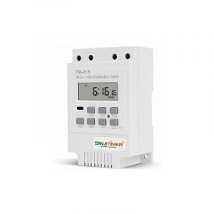 1x TM616 Programmateur interrupteur relais, 12V minuterie programmateur horaire électrique hebdomadaire numérique timer interrupteur avec écran