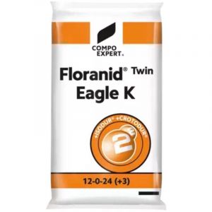 COMPO EXPERT Engrais à gazon longue durée Floranid Twin Eagle K 25 kg