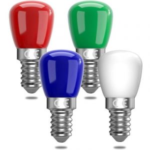 E14 Ampoule LED color&eacute;e, 3W Ampoule rouge, verte, bleue, blanc chaud, adapt&eacute;e &agrave; AC220-240v, Halloween/Christmas/Festival, Bar/Party Color Ampoule