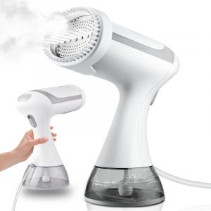 Défroisseur Vapeur, 1500W Défroisseur Vapeur Portable, Defroisseur Vapeur Vertical avec Réservoir d'eau de 300ml, Réchauffage Rapide en 20s, Fer à