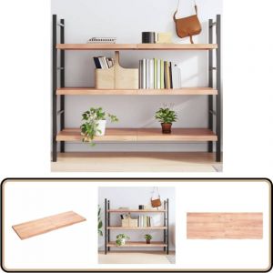 Vidaxl - tag&egrave;re murale marron clair bois ch&ecirc;ne massif trait&eacute; - &Eacute;tag&egrave;re Murale - &Eacute;tag&egrave;re Rustique - &Eacute;tag&egrave;re En Bois - &Eacute;tag&egrave;re Ch&ecirc;ne - Meuble De