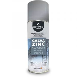 Bombe peinture galva zinc alu brillant - 400ml