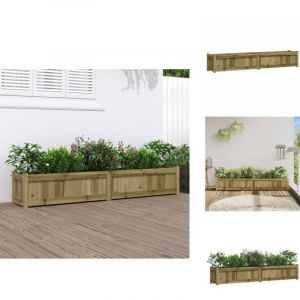 Vidaxl - Jardinière 180x31x31 cm bois de pin imprégné - Jardiniered'extérieure - Jardinière Bois - Pot De Fleurs Extérieur - Déco Jardin - Bac à