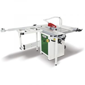Scie à format hauteur de coupe 80 mm longueur 125 cm 2,1 kW 230V y comprise lame de scie circulaire dia. 254 mm Holzstar FKS255-1300 230V