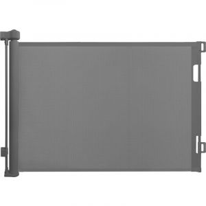 Barrière de sécurité Relaxdays, grille extensible jusqu'à 3 m, montage par perçage, protection enfant, escalier, gris