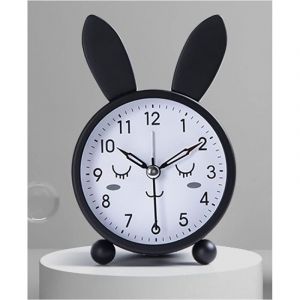 R&eacute;veil Gar&ccedil;on Fille, R&eacute;veil Matin Silencieux sans Tic-Tac, Original Analogique Alarme Lumineux Snooze R&eacute;veil Chevet reveil Lumineux a Piles(Size:3