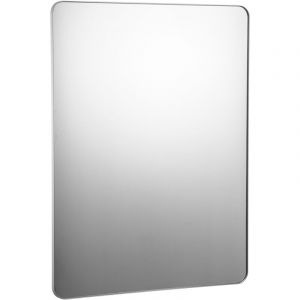 Mophorn - Miroir mural 36' x 48', cadre en alliage d'aluminium, film antidéflagrant, support en forme de z, résistant aux rayures pour salle de bain,
